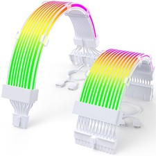 RGB 12VHPWR Cable Set,ARGB PSU Cable Extension of Soft Include 24Pin Motherbo... picture