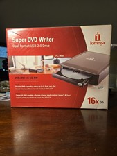 Iomega Super DVD Writer Dual-Format USB 2.0 Drive 16x Open Box untested picture
