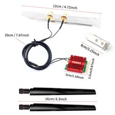 BE6500 WiFi 7 M.2 Desktop Adapter Kit MT7925 Bluetooth5.4 Tri‑Band Wireless Card picture