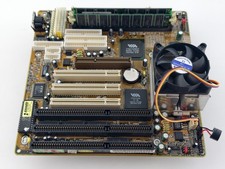 Super Socket 7 Shuttle HOT-591P ISA AGP + AMD K6-2 500 MHZ + 384 MB RAM + Cooler picture