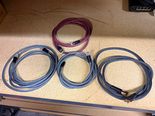 Transparent Braided 6ft Gray/Purple USB-A to USB-B & USB-A to RJ45 Cables picture