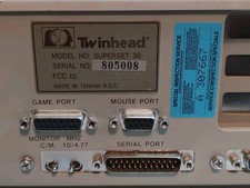 Twinhead Superset 30 Vintage 10MHz XT PC Dual Floppy Taiwan 1988 Untested picture