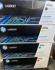 New, sealed, OEM HP 414A CMYK toner set (W2020A-W2023A) - Excellent picture