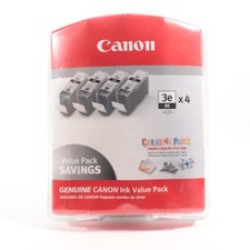 New Genuine Canon BCI-3e Black 4PK Ink Cartridges  i850, i860, S400 picture