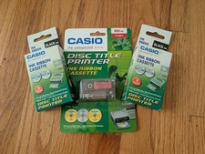 Casio TR-18BK-3P-W-I and TR-18RD-S Disc Title Printer Ink Ribbon Cassette picture