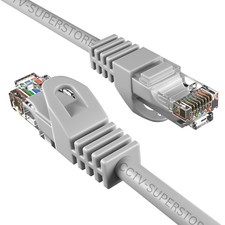 30 pcs 10ft Cat6 Ethernet Cable RJ45 UTP Patch Gaming XBOX PS5 Internet Grey picture