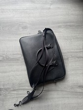 Coach Black Leather Briefcase for 15