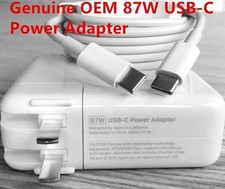Genuine OEM 87W USB C Power Adapter Charger For Apple MacBook Pro 13inch 15