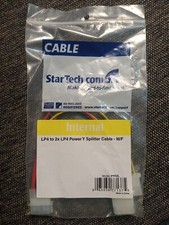 StarTech.com LP4 to 2x LP4 Power Y Splitter Cable M/F - LP4 Splitter - Molex Y S picture