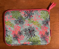 Lilly Pulitzer iPad Tablet Soft Case Pouch Zipper Starfish Jellyfish 10x8” picture