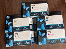 HP 727 DesignJet 130ml Ink Cartridges Genuine OEM Lot of 5 Colors picture