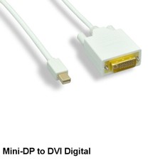 Kentek 6FT Mini DisplayPort to DVI Digital DVI-D Cable Thunderbolt for PC MAC picture