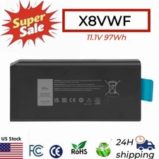 🥇LOT 97Wh X8VWF Battery For Dell Latitude 14 Rugged 5404 5414 E5404 7404 7414 picture
