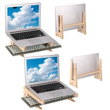 2 Pack Dual-Use Sturdy Vertical Laptop Holder, Koi-shaped picture
