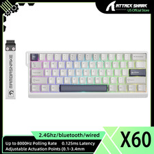 ATTACK SHARK x MAMBASNAKE X60 HE Wireless Rapid Trigger Keyboard Magnetic Switch picture