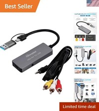 All-in-One Video Capture Solution: VHS, RCA, HDMI - Perfect for Streaming picture