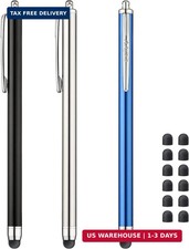 3 Pcs Stylus Pens for Touch Screens [0.24 inch Tip Series], 12 Extra Replaceable picture