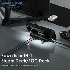 6-in-1 Docking Station for Steam Deck/ROG Ally 4K@144Hz HDMI 2.1 100W PD USB 3.2 picture