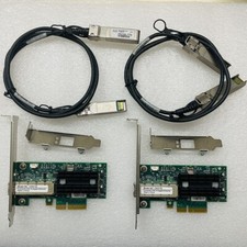 2x Mellanox MCX311A-XCAT CX311A ConnectX-3 EN Network Card 10GbE 2PCS SFP+ cable picture