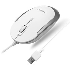 Macally UCDYNAMOUSEW USB-C Optical Mouse White Quiet Click picture