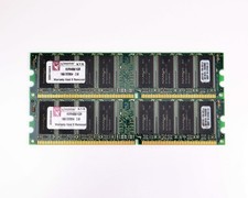 Kingston 2GB Kit (2x1GB) DDR1 400MHz PC3200 184-Pin Desktop RAM KVR400/1GR picture