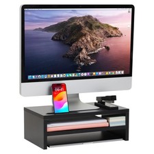Mind Reader Monitor Stand with Phone Slot and 15.8