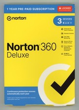 NORTON 360 DELUXE INTERNET SECURITY 2026 (3 DEVICE/1 YEAR) *NEW in RETAIL BOX picture