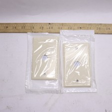 (2-Pk) Leviton Telephone/Cable Wallplate Standard Size Thermoset 1-Gang 78017-T picture