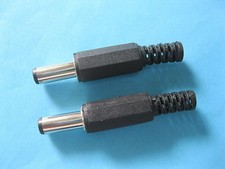 250 pcs 5.5x2.1x14mm DC Power Male Plug Connector Adapter with Plastic Handle picture