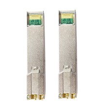 2Pcs 1000BASE-T Gigabit SFP to RJ45 Copper Ethernet Modular Transceiver C picture