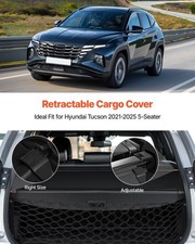  Retractable Cargo Cover, Upgraded Carbon Fiber Texture Trunk Cover, Anti-Peepin picture