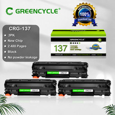 3 Pack Canon 137 Toner Cartridge Black CRG137 D570 MF244dw MF249dw 9435B001AA picture