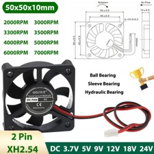 5010 DC Brushless Cooling Fan Mini Silent Fans 3.7/5/9/12/18/24V 2000-7000RPM picture