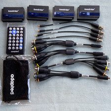 GameBridge TV AVC-1410/1510 NTSC Playstation 2 Xbox Gamecube Lot 5 Cables Remote picture