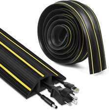 Floor Cord Cover, 10ft Cord Covers for Wires on Floor, Extension Outdoor Cable C picture
