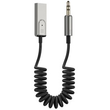 Aux to Bluetooth 5.1 Adapter 3.5mm Bluetooth Receiver Microphone for Car picture