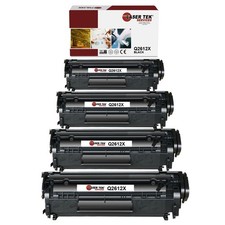 4Pk LTS 12X Q2612X Black HY Compatible for HP LaserJet 1010 1012 1018 Toner picture