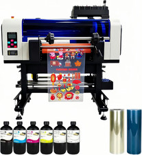 A3+Double XP600 Head Crystal UV DTF Inkjet Label Printer (ABFilm 6*500ml UV ink) picture