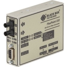 Black Box FlexPoint Modular Media Converter, RS-232 to Fiber, Single-Mode, 30 picture