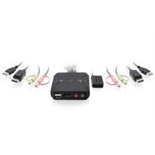 IOGEAR 2-Port USB DisplayPort Cable KVM Switch (GCS52DP) picture