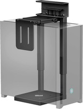 monTEK UNDER DESK PC MOUNT ADJUSTABLE STEEL HOLDER for COMPUTER TOWER BLACK picture