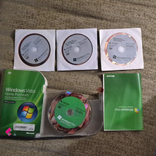 Microsoft Windows Vista Home Premium DVD SP1 32/64-bit English w/ Manual picture