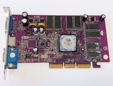 PNY GeForce FX 5200 128MB AGP Graphics Card VCGFX52APB Missing Heatsink Parts picture