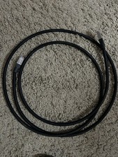 Ethernet Cable Cat 6.  6.6ft Black Mesh Sleeved Ethernet Cable picture