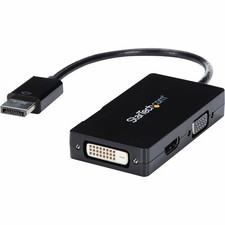 StarTech Travel A/V adapter: 3-in-1 DisplayPort to VGA DVI or HDMI converter picture