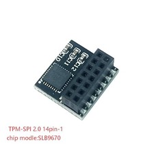 TPM2.0 14pin-1 SPI  SLB9670 Security Module for ASUS B760M MAX GAMING WIFI US picture