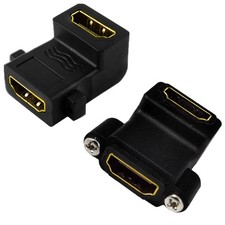 90° Right‑Angle Elbow Version Female to Female Panel Mount Adapter Connectors picture