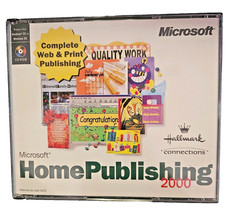 Microsoft Home Publishing 2000 Windows 95 or 98 3 CD Set Hallmark Connections picture