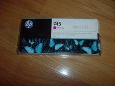 2024 GENUINE HP #745 MAGENTA 300ml CARTRIDGE F9K01A DESIGNJET Z2600 Z5600 SEALED picture