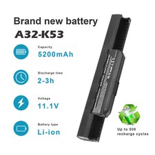 LOT Replacement Battery for Asus A32-K53 A41-K53 K53 K53E X54C X53S P43S 5200mAh picture
